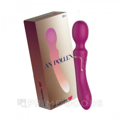 Двухсторонний вибромассажер AN Pollen с пульсацией и вибрацией от Anasteisha от sex shop primegoods