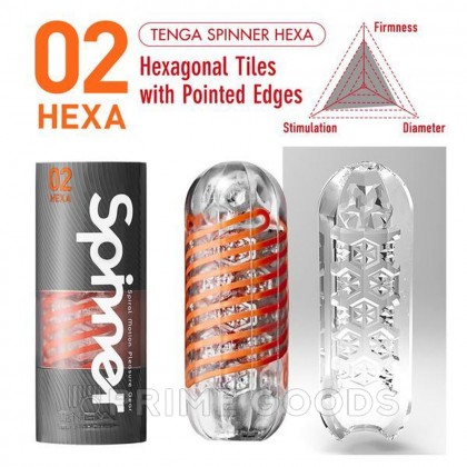 TENGA SPINNER Мастурбатор Hexa от sex shop primegoods фото 4