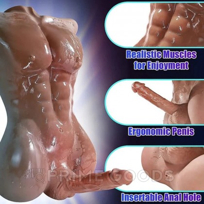 Сексуальный мужской торс с пенисом CompanionX Jeff 9 кг от sex shop primegoods фото 2