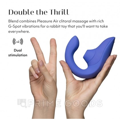 Бесконтактный клиторальный стимулятор Womanizer Blend, голубой от sex shop primegoods фото 9