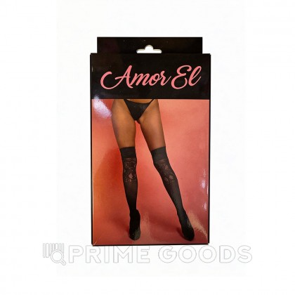Ажурные чулки в мелкую сетку S/L от sex shop primegoods фото 2