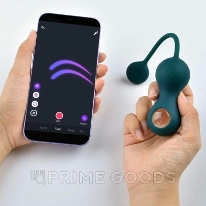Тренажер Кегеля Magic Motion Crystal Duo темно-зеленый от sex shop primegoods фото 5