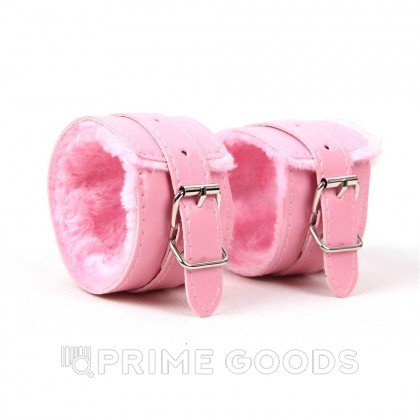 Наручники на меху SM Bondage Pink от sex shop primegoods фото 2