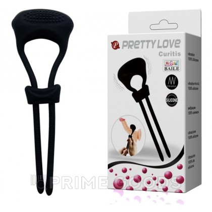 Эрекционное кольцо с фиксацией и вибрацией Curitis от sex shop primegoods фото 11
