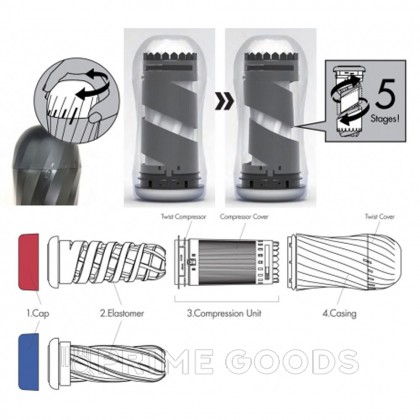 Многоразовый стимулятор Ripple TENGA Air-Tech Twist от sex shop primegoods фото 7