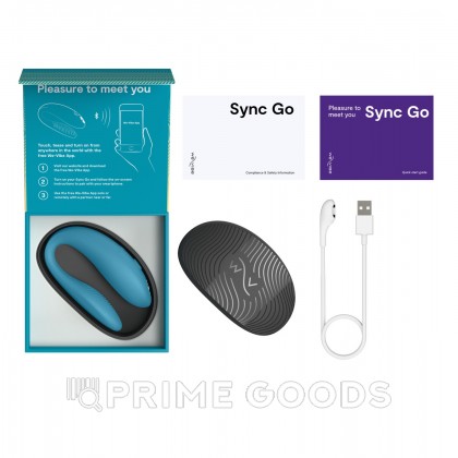 Вибратор для пар We-Vibe Sync Go, бирюзовый от sex shop primegoods фото 5