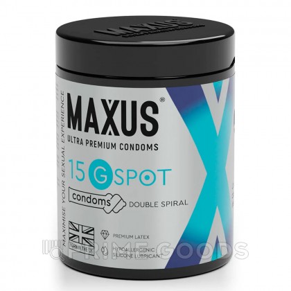 Презервативы гладкие, двойная спираль MAXUS G Spot 15 шт от sex shop primegoods
