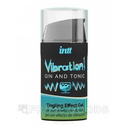 Жидкий интимный гель с эффектом вибрации Gin & Tonic INTT, 15 мл от sex shop primegoods