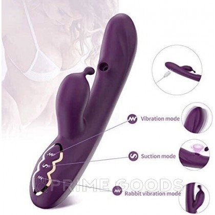 Многофункциональный вибратор-кролик с воздушной стимуляцией от sex shop primegoods фото 5