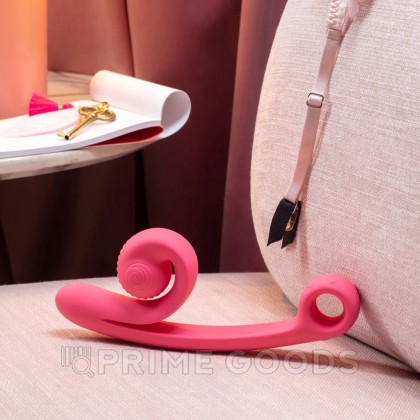 Вибратор для двойной стимуляции SVibe Snail CURVE розовый от sex shop primegoods фото 7