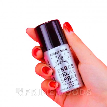 Пролонгирующий спрей для мужчин DEADLY SHARK POWER 25000 от sex shop primegoods фото 2