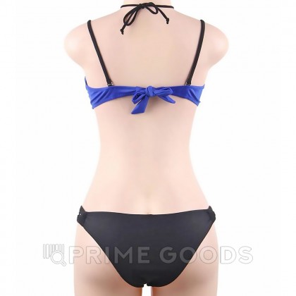 Купальник с завязками на шее Mesh Blue (L) от sex shop primegoods фото 4
