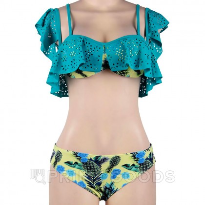 Купальник с воланами Pineapple Print Green (XL) от sex shop primegoods фото 4