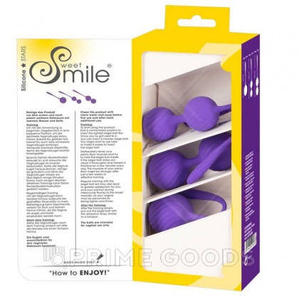 Набор вагинальных шариков Orion Sweet Smile силиконовые, 3 шт. от sex shop primegoods фото 3