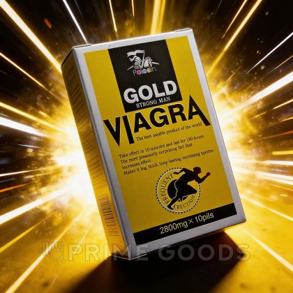 Возбуждающее средство для мужчин Viagra Gold Strong Man, 10 табл. от sex shop primegoods фото 3