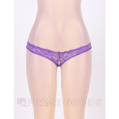 Стринги с доступом Purple Bow, XL от sex shop primegoods фото 4