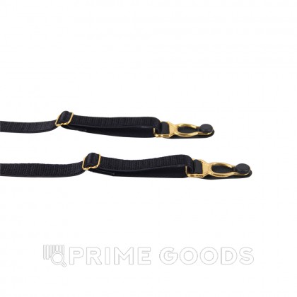 Кожаная сорочка-грация Ohyeah с пажиками и чокером, XL-2XL от sex shop primegoods фото 13