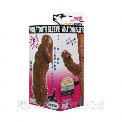 Насадка реалистик на член - black от sex shop primegoods фото 6