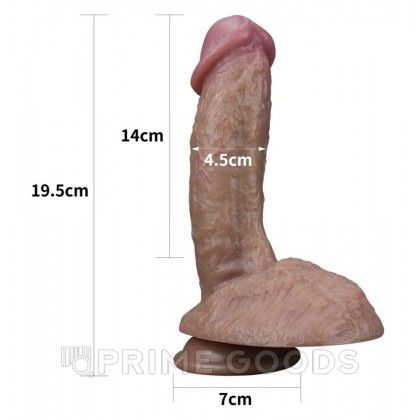 Фаллоимитатор с двойным покрытием Lovetoy (19,5*4,5) от sex shop primegoods фото 16