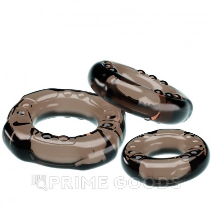 Набор эрекционных колец Baile Cock rings, 3 шт от sex shop primegoods фото 4