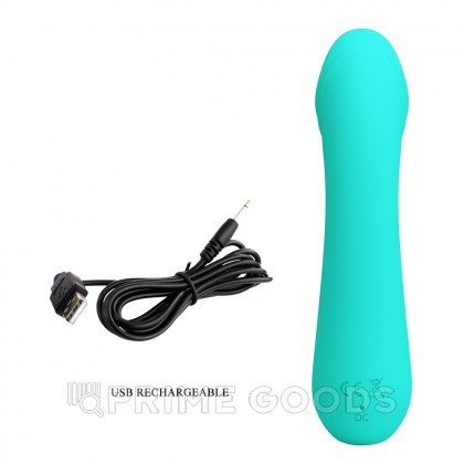 Вибратор Cetus Super Soft (15 см) бирюзовый от sex shop primegoods фото 11