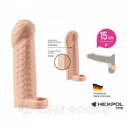 Увеличивающая насадка KLEON с кольцом 2, 15 см от sex shop primegoods фото 3