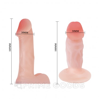 Страпон с маленькими насадками от sex shop primegoods фото 2