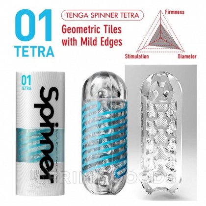 TENGA SPINNER Мастурбатор Tetra от sex shop primegoods фото 2