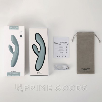 Вибратор-кролик Chika серый от SVAKOM от sex shop primegoods фото 5