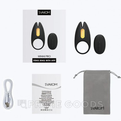 Эрекционное виброкольцо Winni 2 с подключением к приложению от SVAKOM от sex shop primegoods фото 3