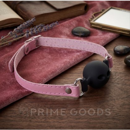 Кляп 3.8 см с розовыми ремнями от sex shop primegoods фото 2