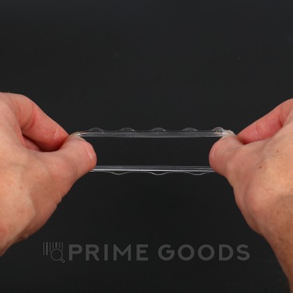 Эрекционное кольцо с рельефом прозрачное Оки Чпоки, D 2 см от sex shop primegoods фото 3