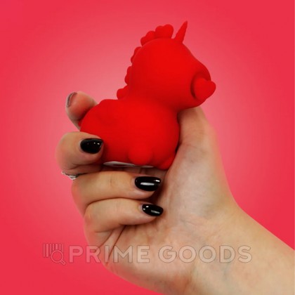 Вибромассажер Unihorn - Cupid's Beau с функцией пульсации, красный от sex shop primegoods фото 4