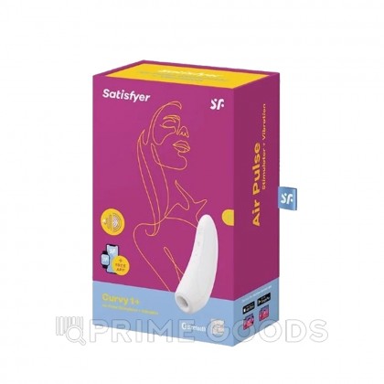 Вакуумный клиторальный стимулятор Satisfyer Curvy 1+ (белый) от sex shop primegoods фото 5