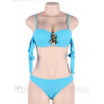 Купальник с завязками Rhinestone Blue (XL) от sex shop primegoods фото 8