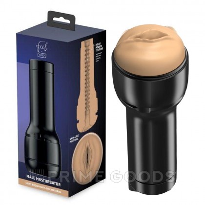 Мастурбатор Feel Stroker от KIIROO, вульва, светло-коричневый от sex shop primegoods фото 9