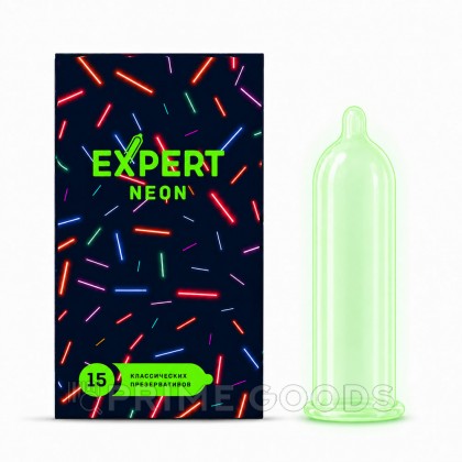 Презервативы EXPERT Neon, светящиеся, 15 шт от sex shop primegoods