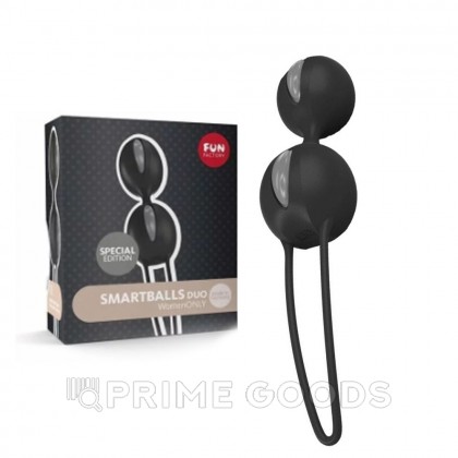 Вагинальные шарики Fun factory SMARTBALLS DUO, черно-серые от sex shop primegoods