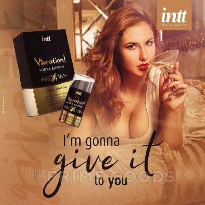 Возбуждающий гель с эффектом вибрации Vibration! Vodka energy (15 мл.) от INTT от sex shop primegoods фото 2