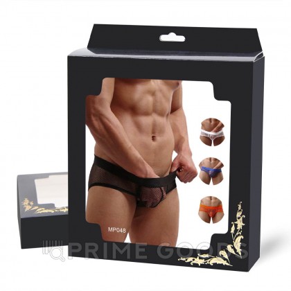 Плавки мужские белые  в сетку (размер S) от sex shop primegoods фото 3