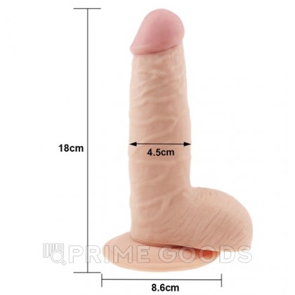 Фаллоимитатор Lovetoy ультрамягкий (18×4,5 см) от sex shop primegoods фото 4