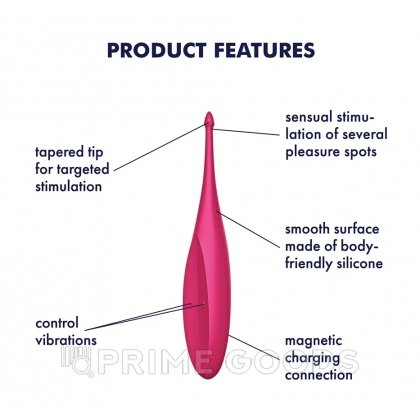 Вибратор для клитора Satisfyer Twirling Fun magenta от sex shop primegoods фото 2
