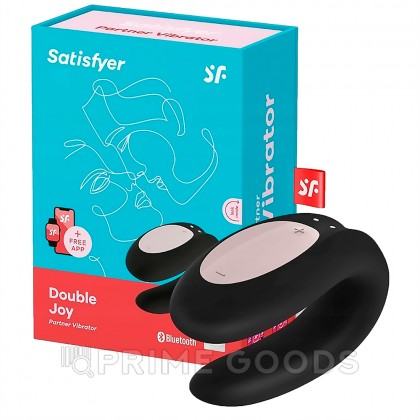 Вибратор для пар Satisfyer Partner Double Joy (черный) от sex shop primegoods фото 3