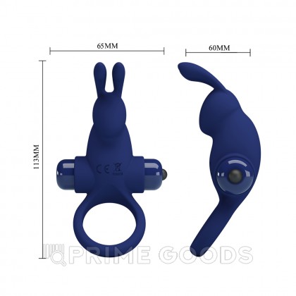 Эрекционное кольцо с вибрацией Blue rabbit от sex shop primegoods фото 6