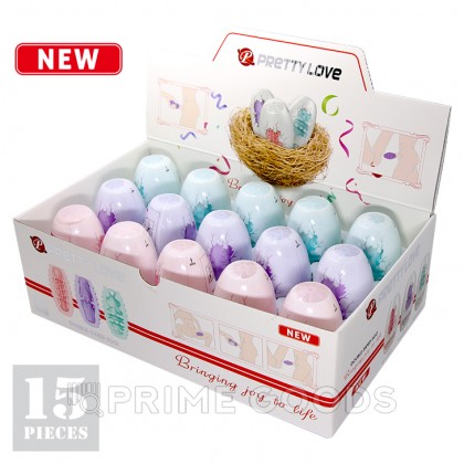 Набор двухсторонних мастурбаторов Fantastic Egg Hard Boiled Pretty Love, 15 шт.  от sex shop primegoods фото 8