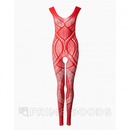 Боди-комбинезон красный геометрия Impulse, S-L от sex shop primegoods фото 2