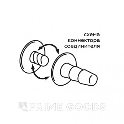 Насадка для страпона HARNESS с коннектером BLACK LINE (160*37) от sex shop primegoods фото 7