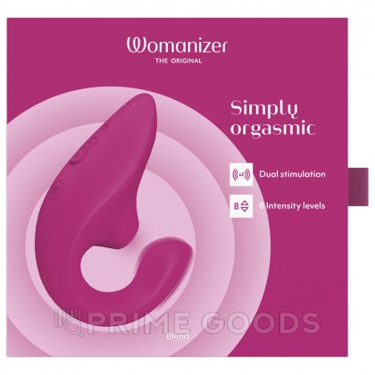 Бесконтактный клиторальный стимулятор Womanizer Blend, малиновый от sex shop primegoods фото 2