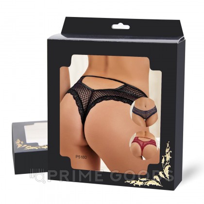 Трусики танга Ladies, черные, 3XL-4XL от sex shop primegoods фото 10