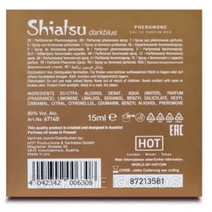 Духи с феромонами «Darkblue» Shiatsu мужские 15 мл. от sex shop primegoods фото 4
